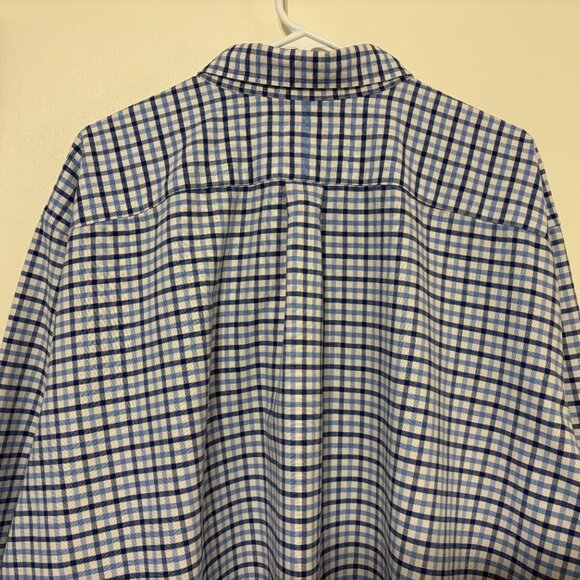 Ralph Lauren Polo Men's Blue/White Check L/S Button-Down Oxford Shirt 3XB Pony - Picture 6 of 10